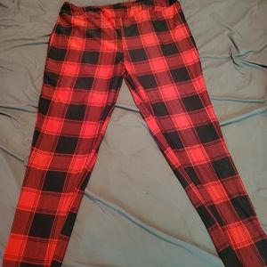 Plus size Plaid Leggings